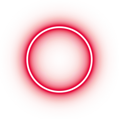 Neon red circle icon